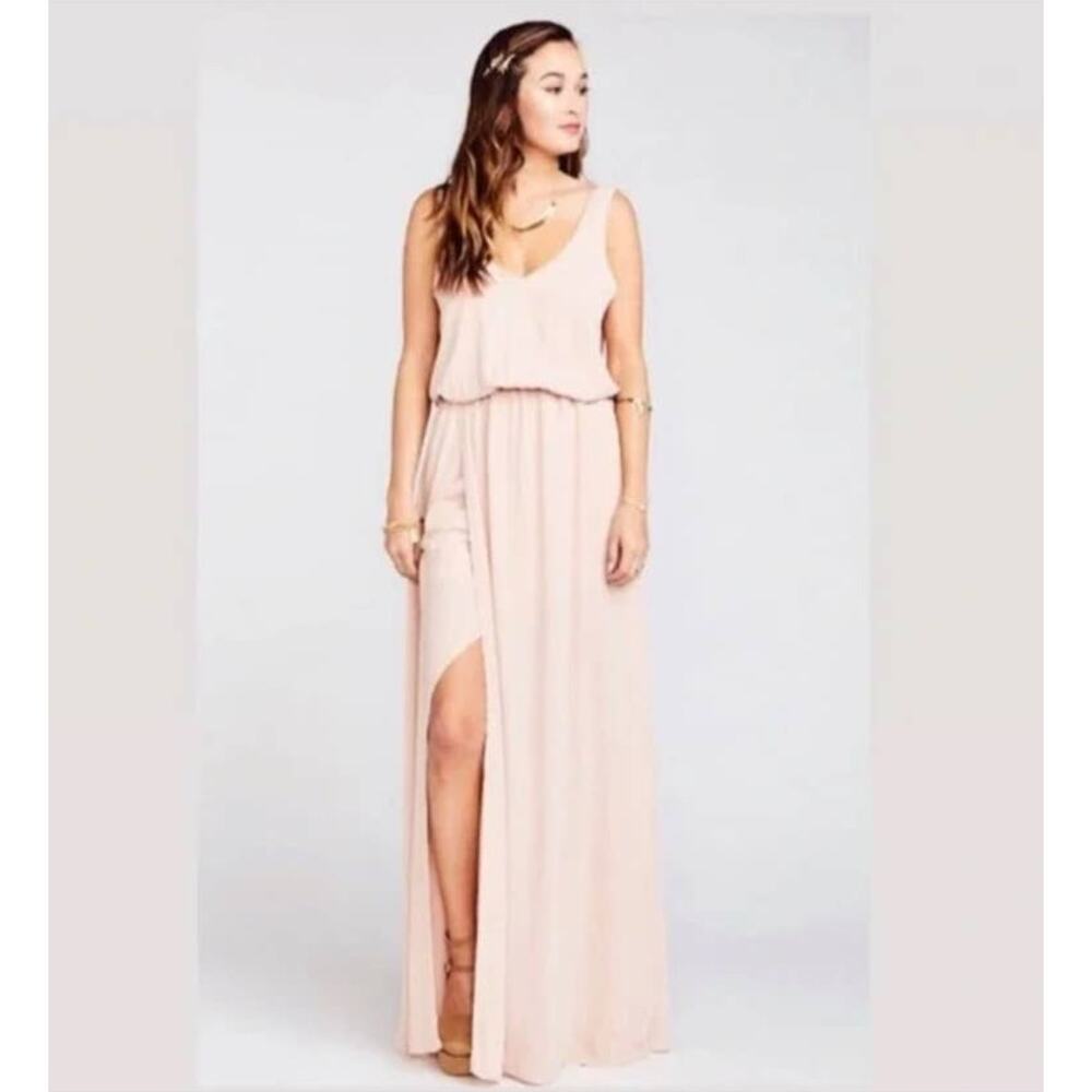 Show Me Your Mumu Kendall Maxi Dress in Dusty Blush  - XS